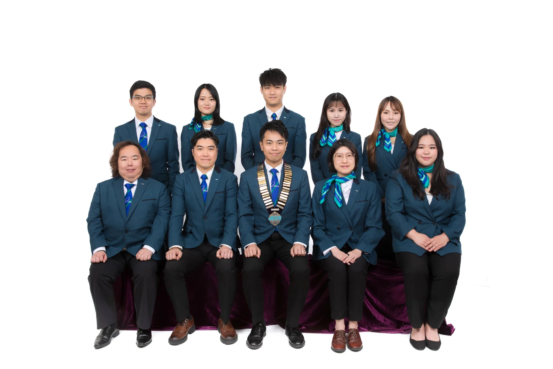 JCI Queensway 2026 Board of Directors formal group portrait.