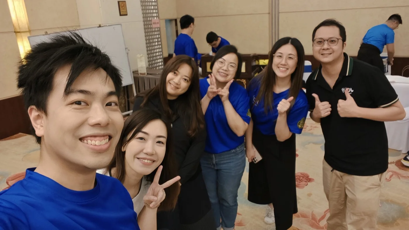 JCI Queensway members photographed together at EA Camp in May 2026.