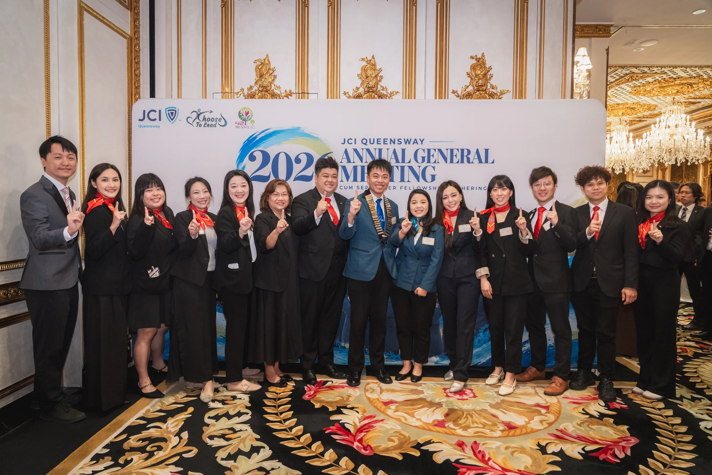 Members and guests together at the 2026 AGM backdrop