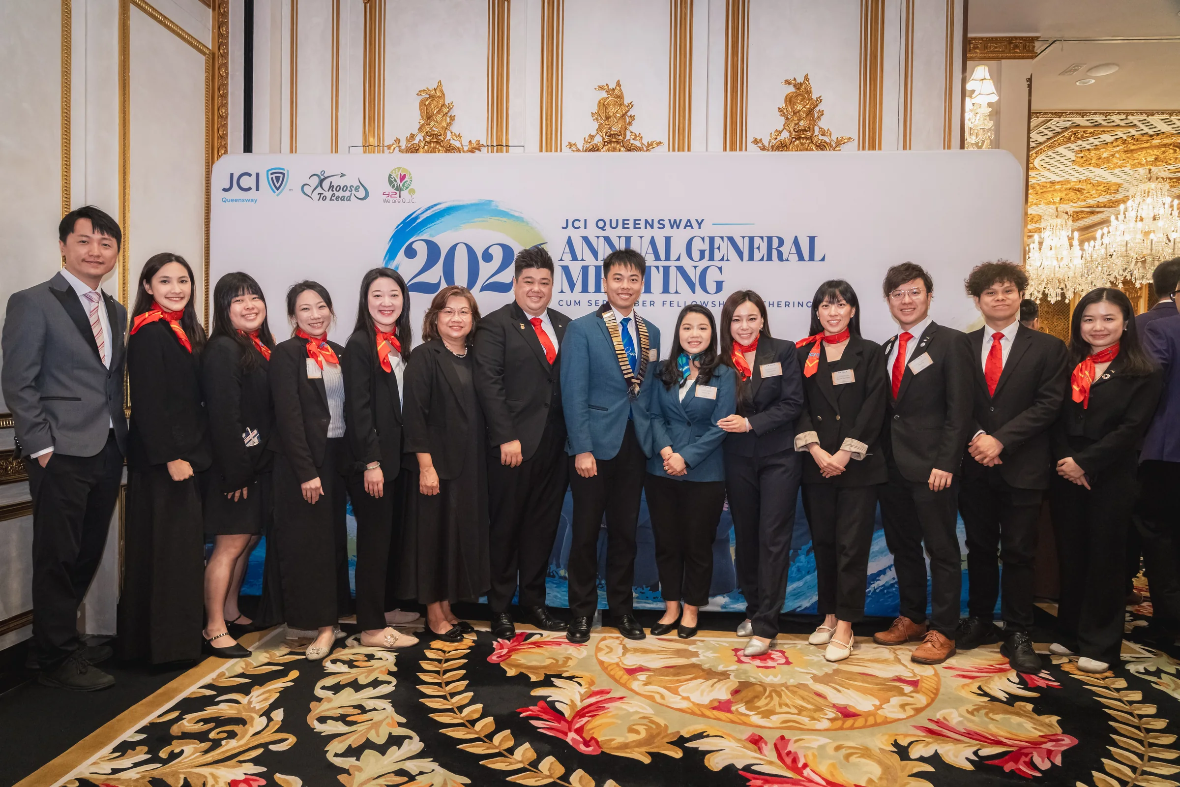 JCI Queensway members and guests in the formal group portrait at the 42nd AGM