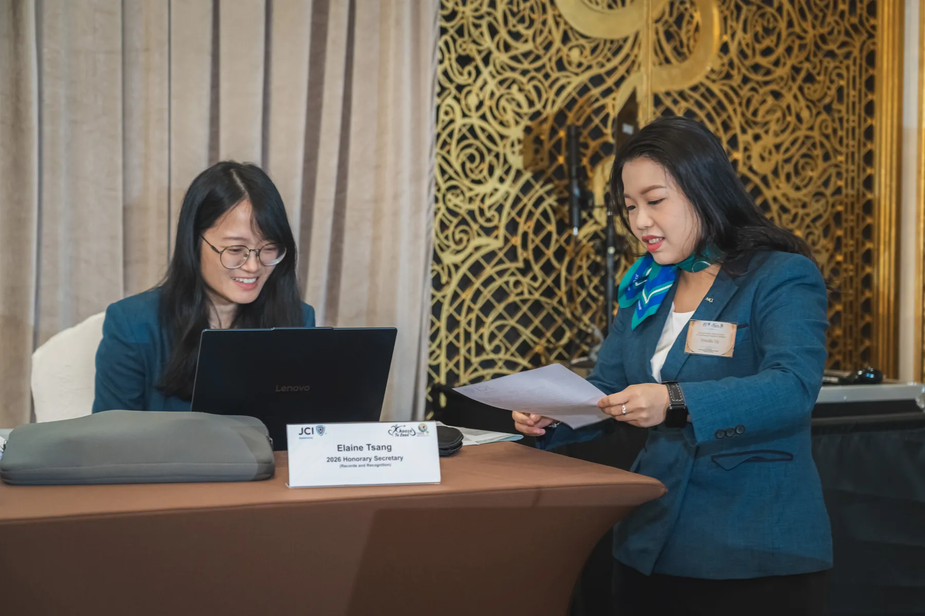 Members and guests connecting at the AGM · 59/100