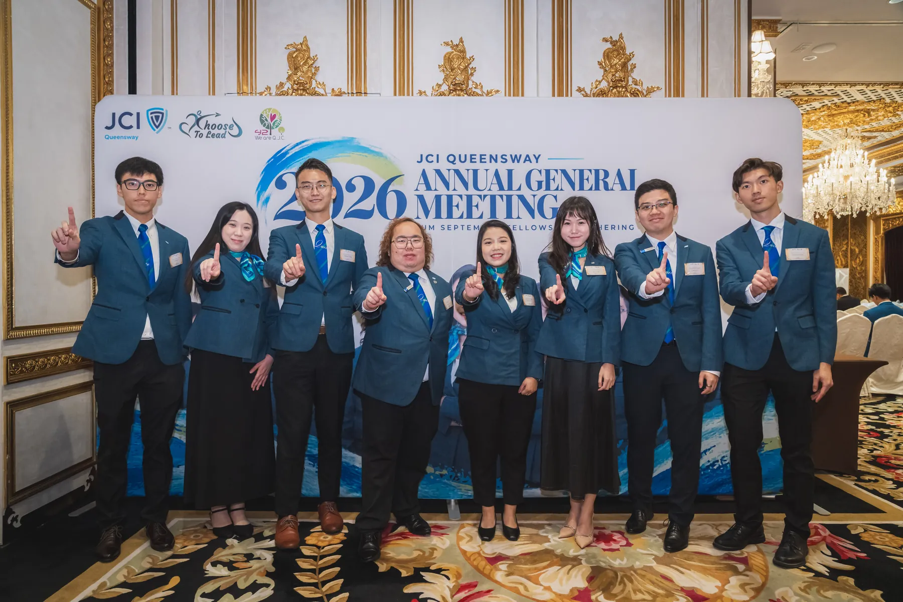 Members and guests together at the AGM · 83/100