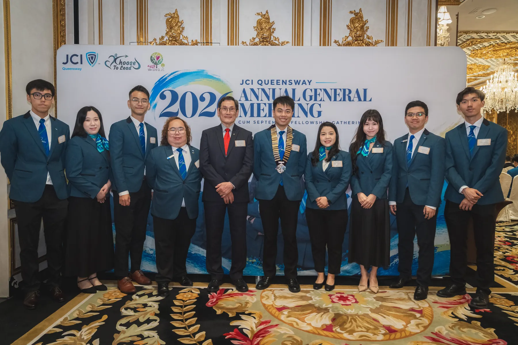 Members and guests together at the AGM · 84/100