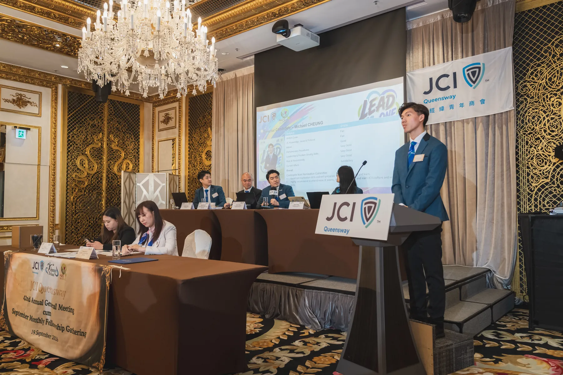 The Annual General Meeting in session · 13/100