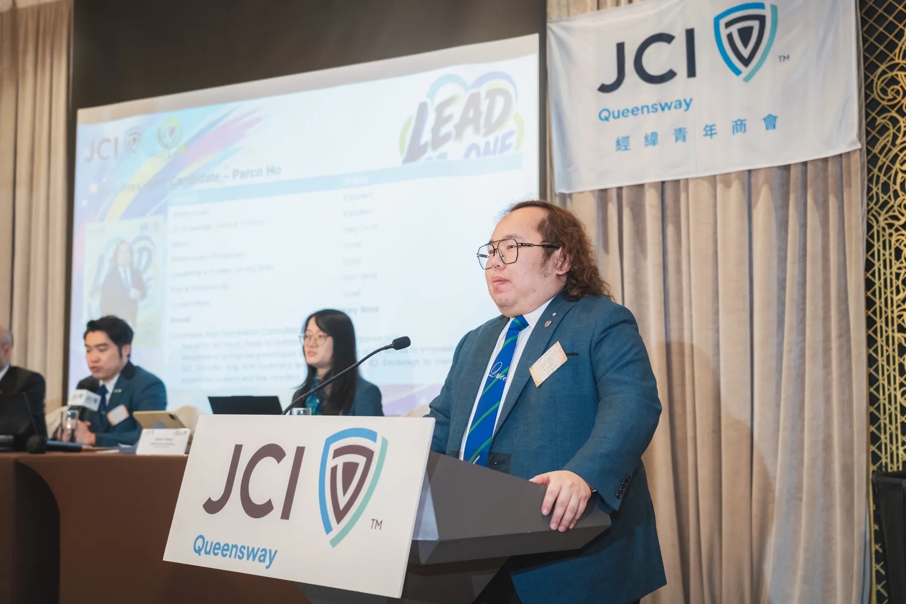 The Annual General Meeting in session · 21/100