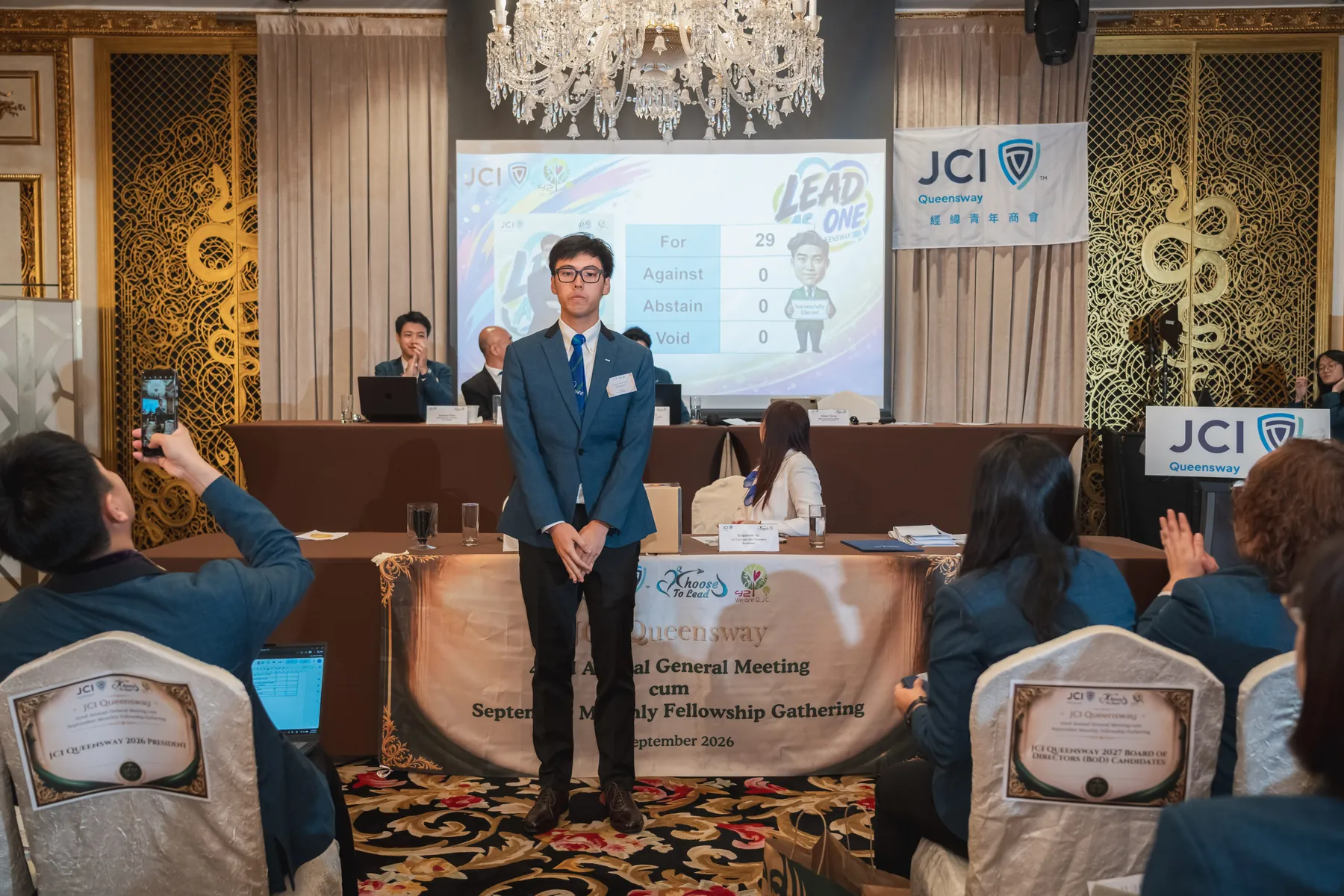 The Annual General Meeting in session · 28/100