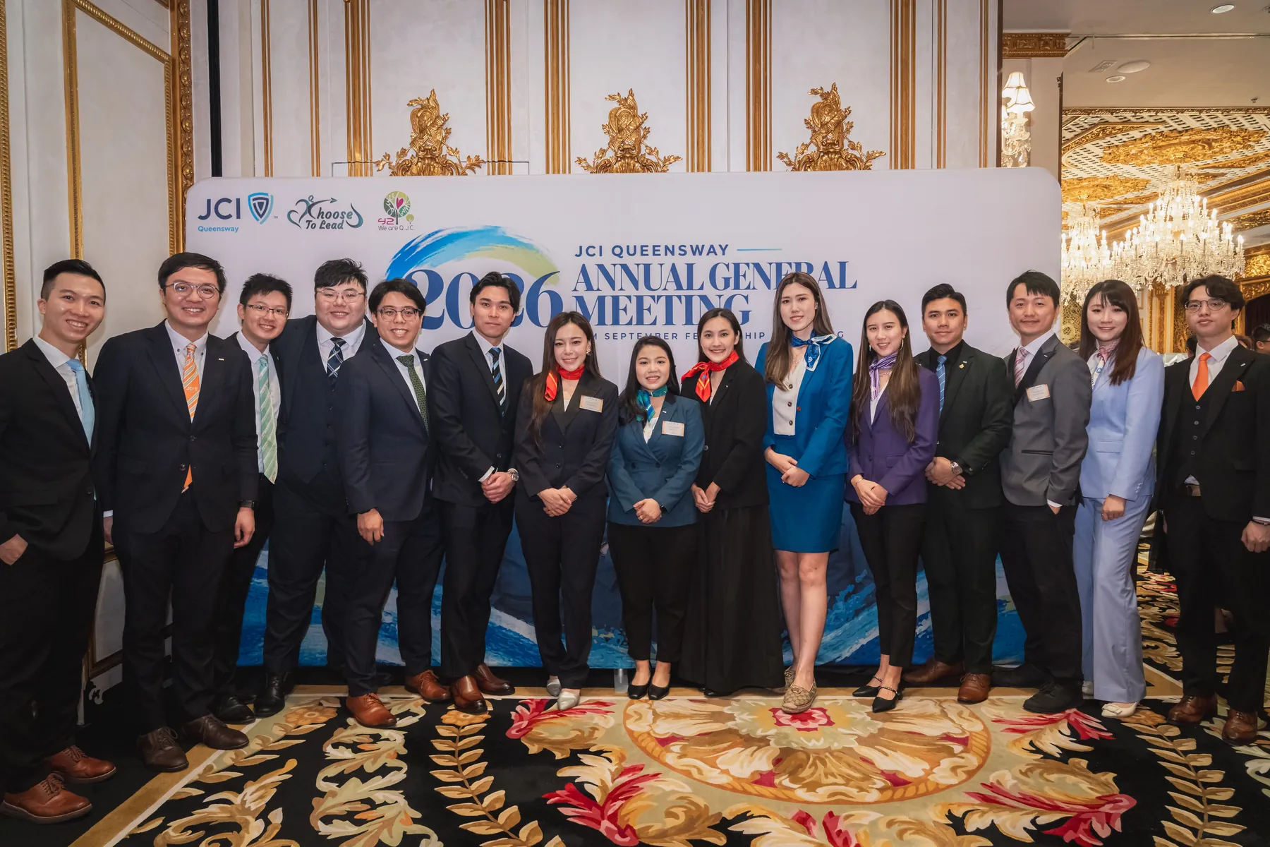 Members and guests together at the AGM · 87/100