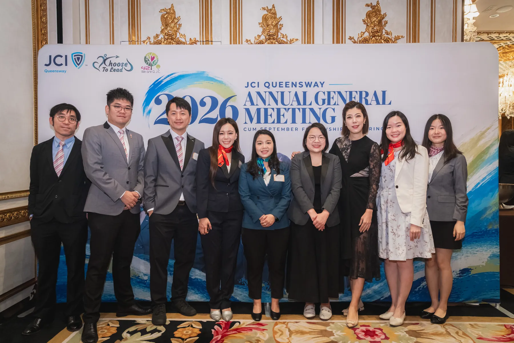 Members and guests together at the AGM · 93/100