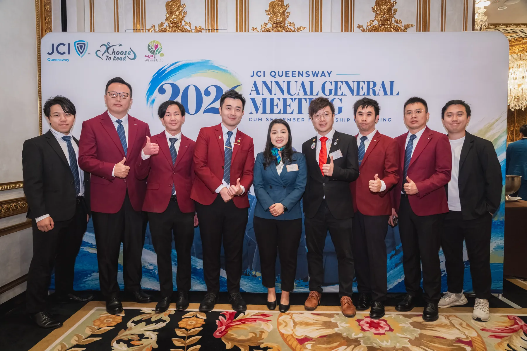 Members and guests together at the AGM · 98/100