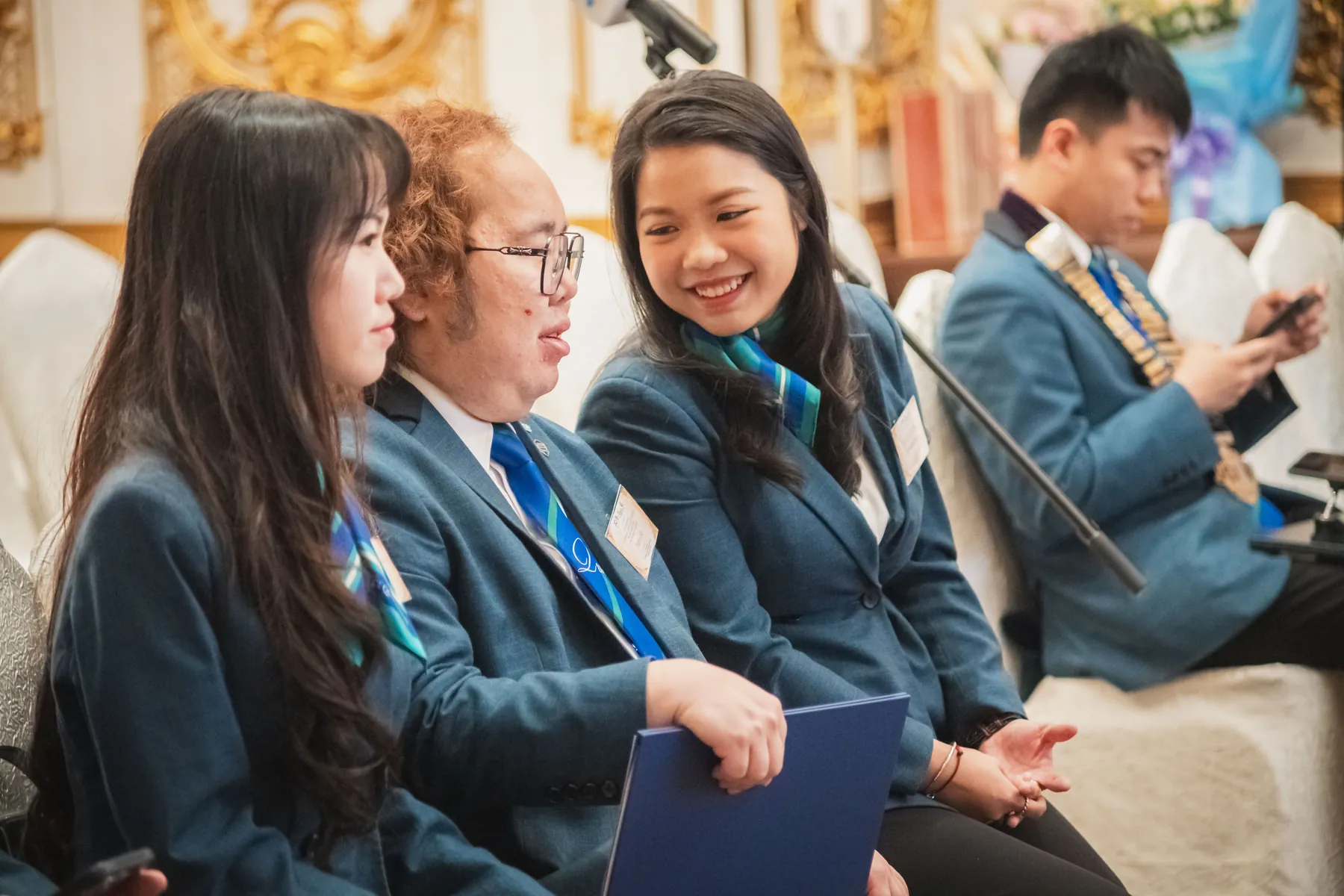 Members and guests connecting at the AGM · 67/100
