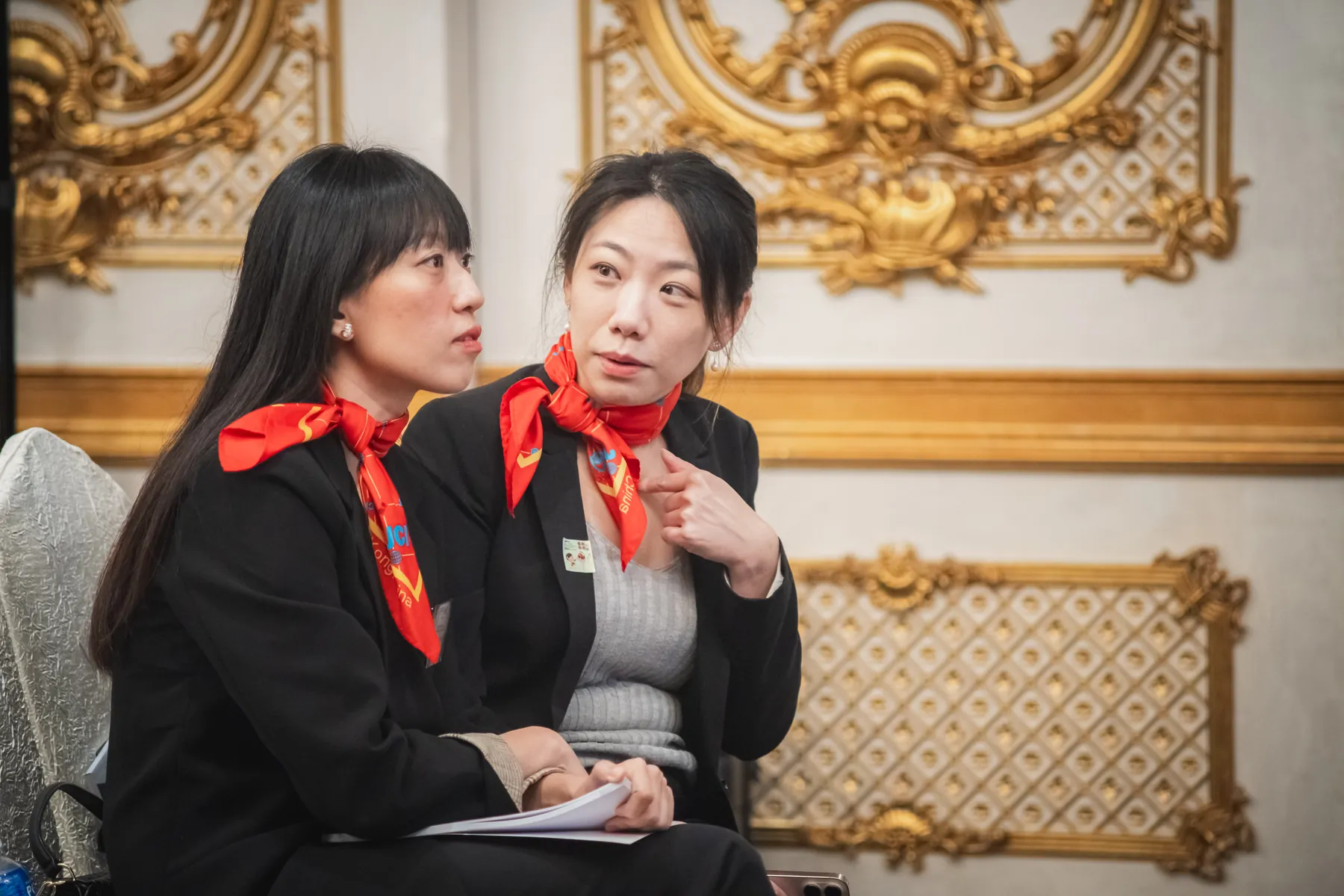 Members and guests connecting at the AGM · 68/100