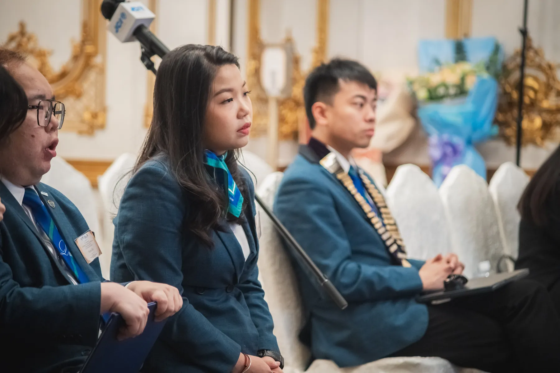 Members and guests connecting at the AGM · 69/100