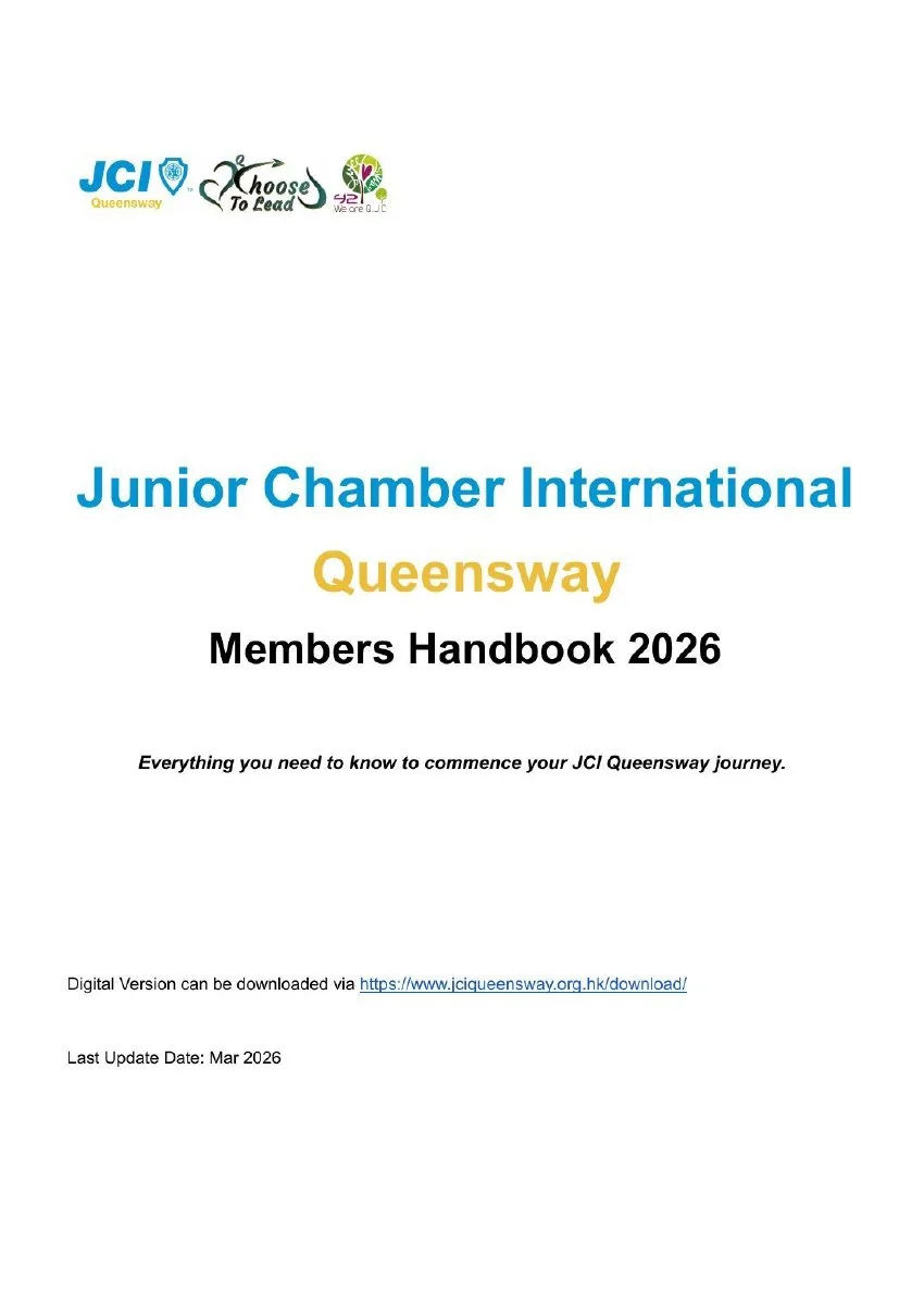 JCI Queensway Members Handbook 2026, page 3