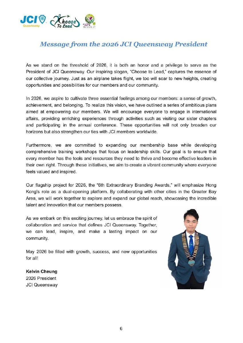 JCI Queensway Members Handbook 2026, page 8