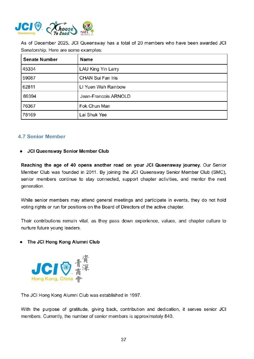 JCI Queensway Members Handbook 2026, page 39