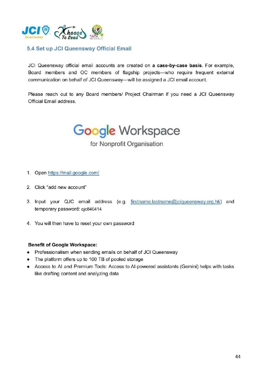 JCI Queensway Members Handbook 2026, page 46