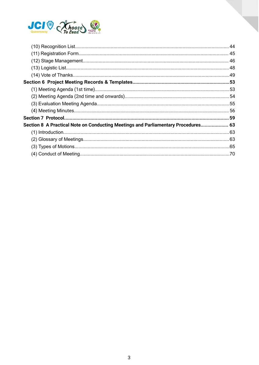 JCI Queensway Project Handbook 2026, page 4