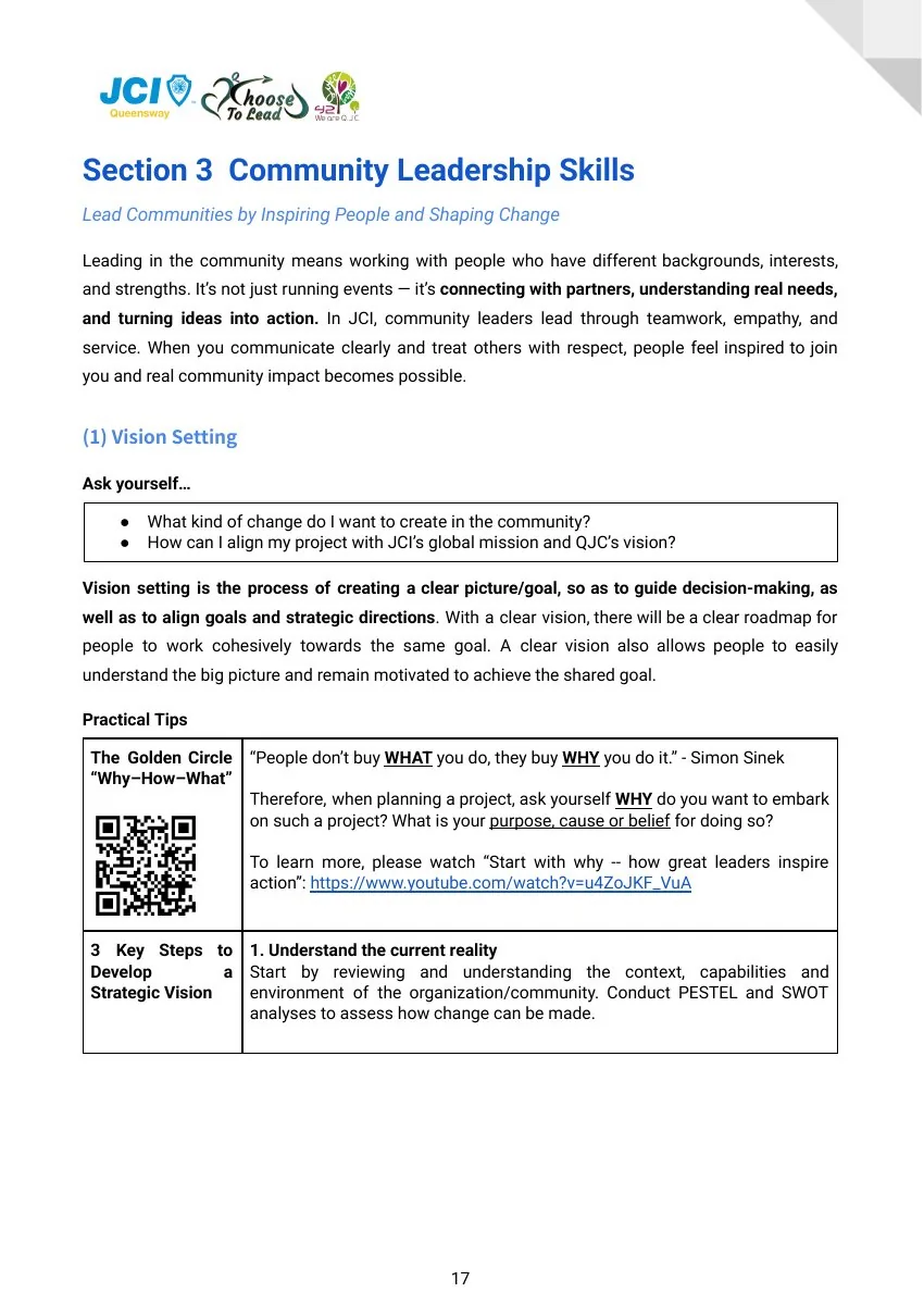 JCI Queensway Project Handbook 2026, page 18