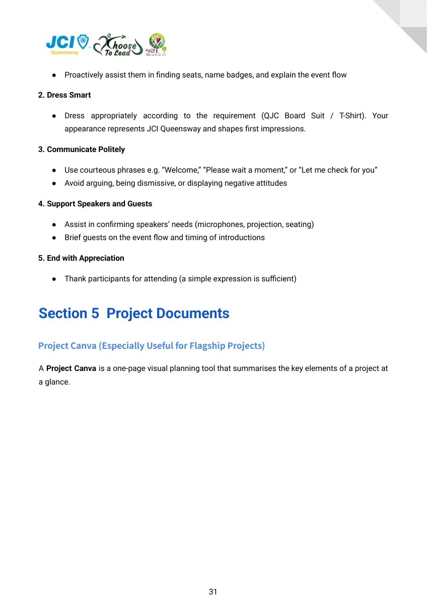 JCI Queensway Project Handbook 2026, page 32