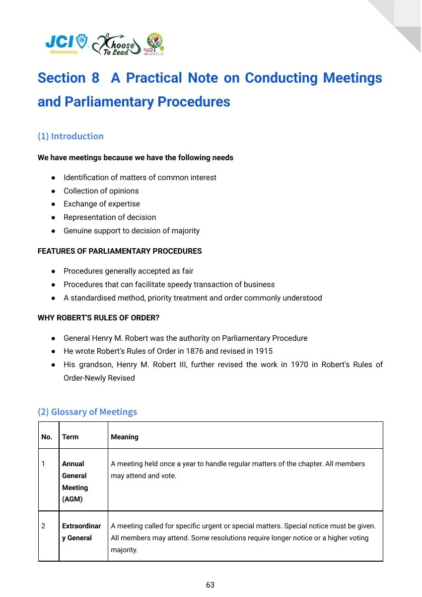 JCI Queensway Project Handbook 2026, page 64