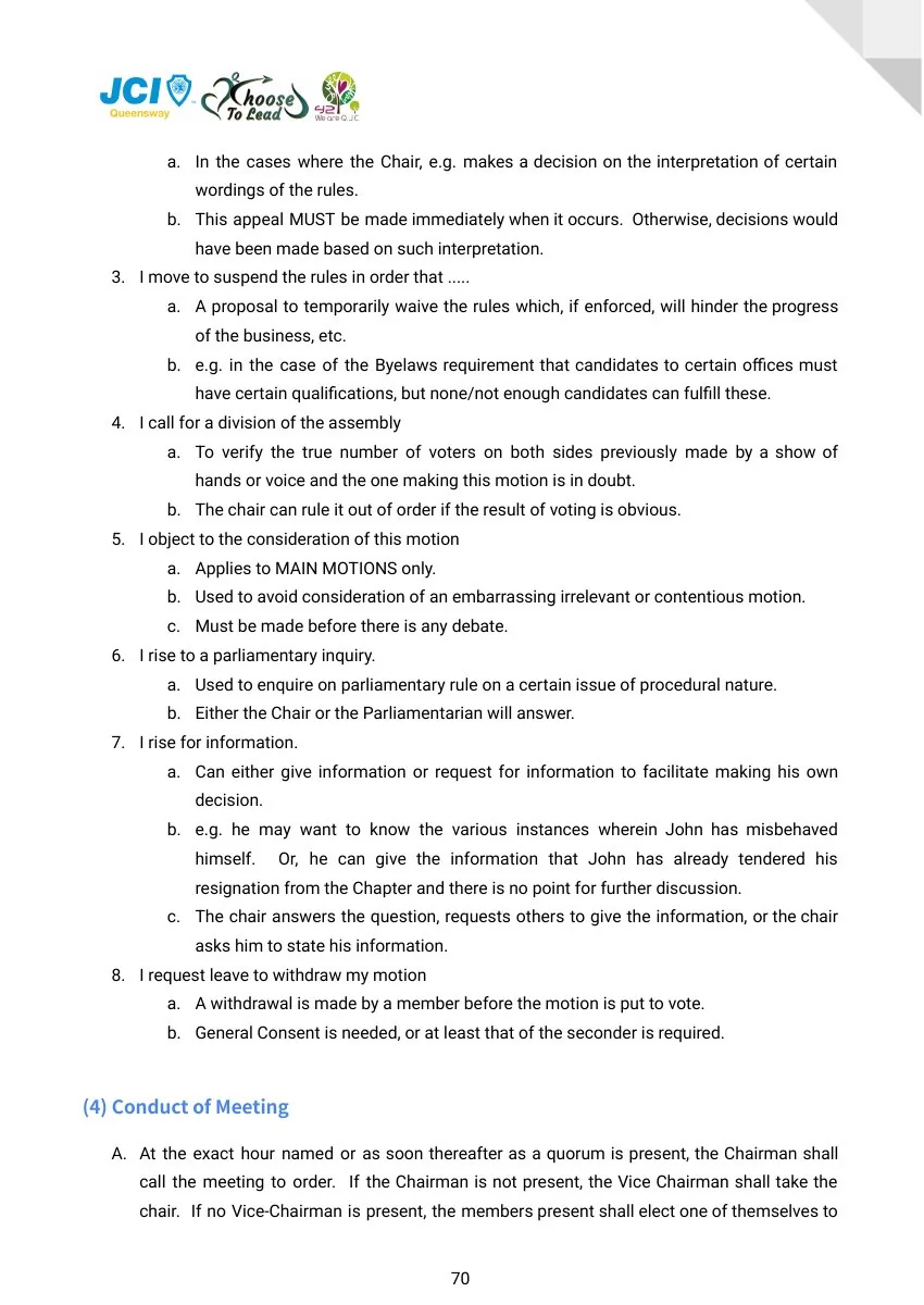 JCI Queensway Project Handbook 2026, page 71