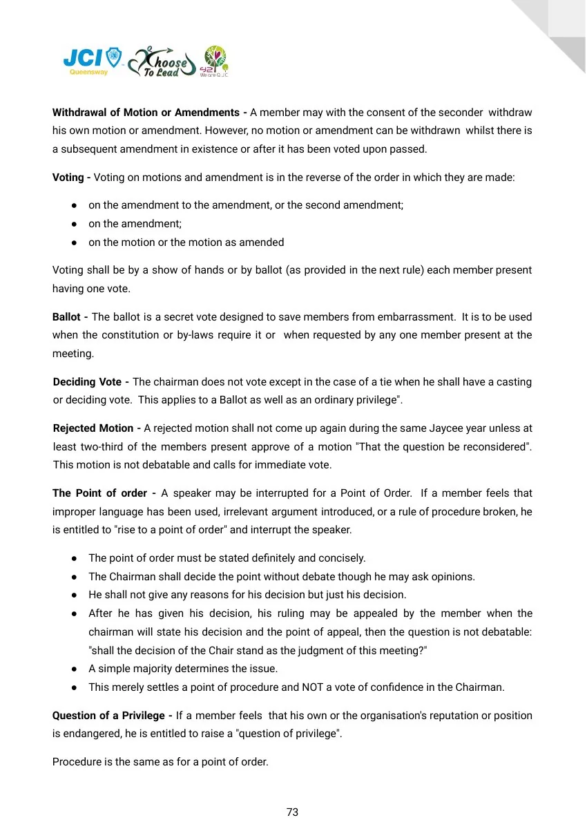 JCI Queensway Project Handbook 2026, page 74