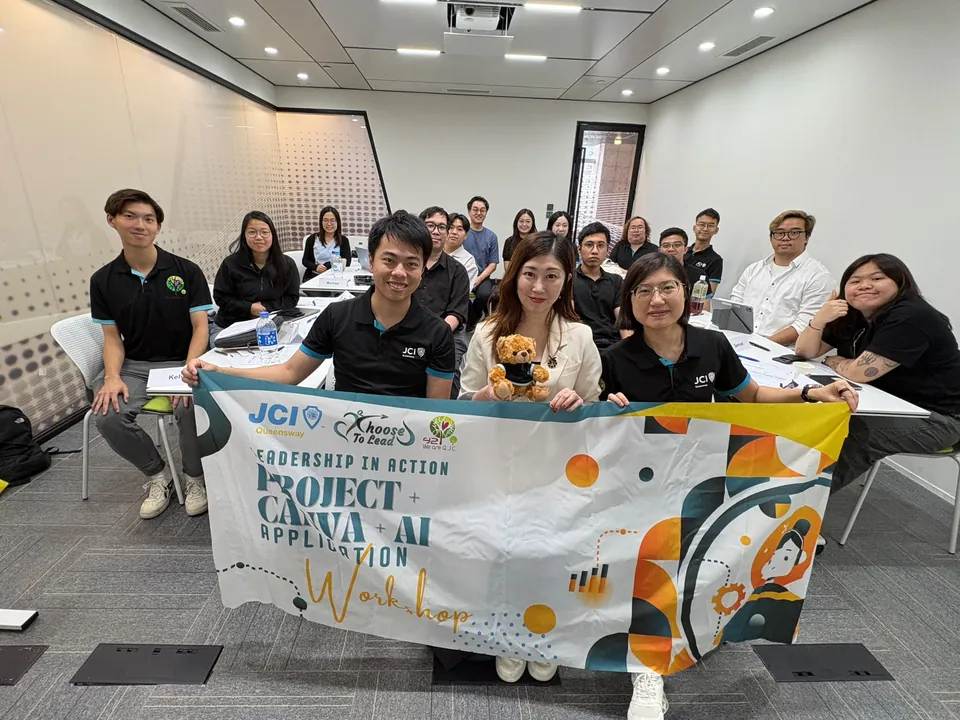 JCI Queensway members at the Leadership in Action workshop