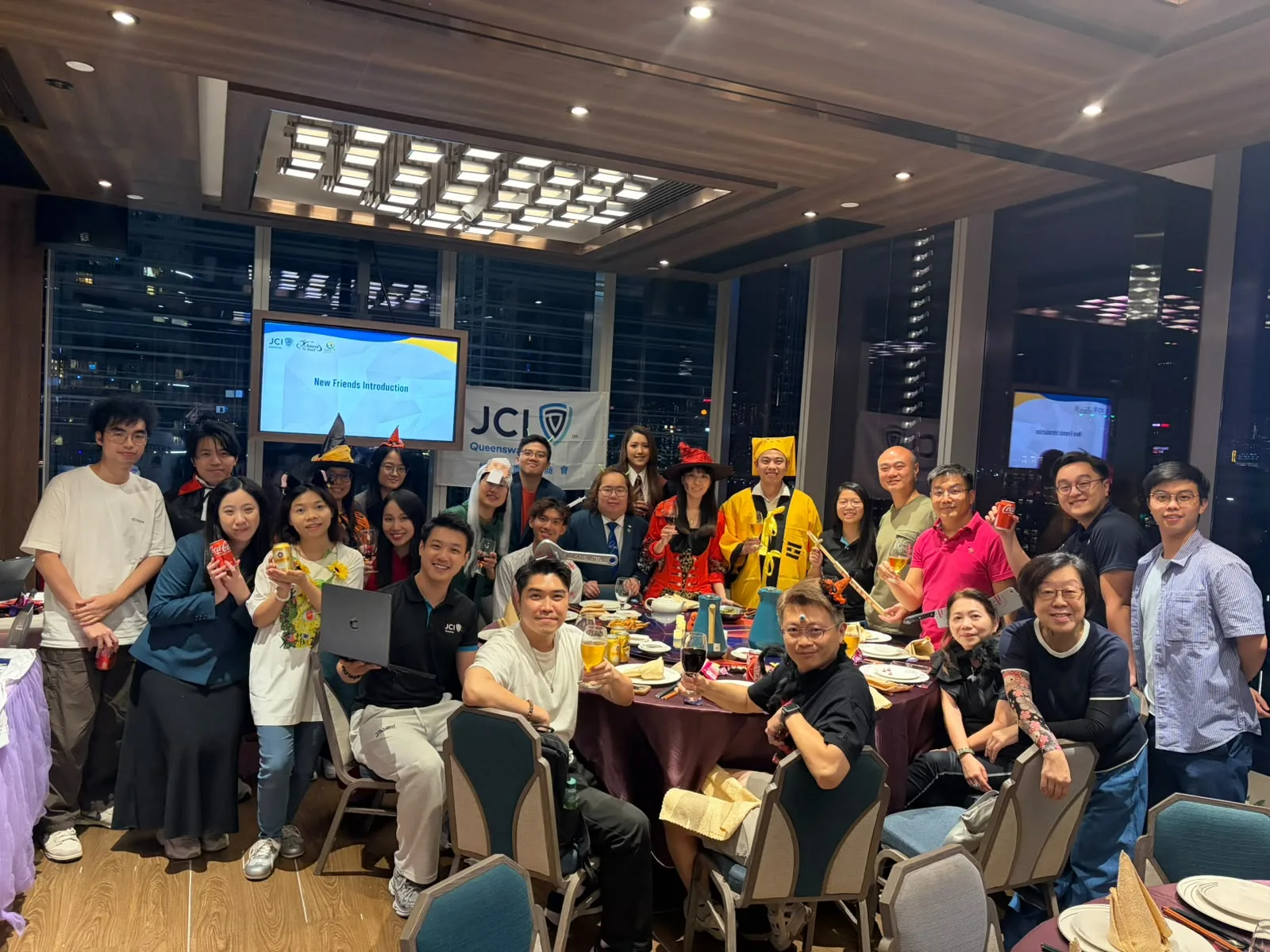 Members and friends at the October Monthly Fellowship Gathering